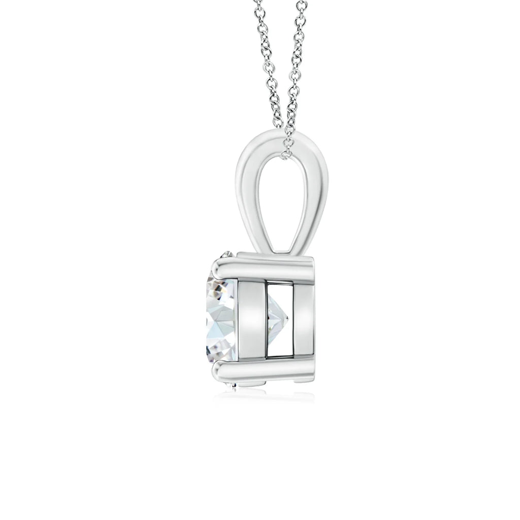 Classic Prong-Set Round Lab-Grown Diamond Solitaire Pendant | Timeless Diamond Necklace
